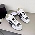 Женские комбинированные кроссовки Valentino "VLTN" - White / Black