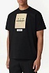 Чёрная футболка Burberry 'Sergio' applique logo