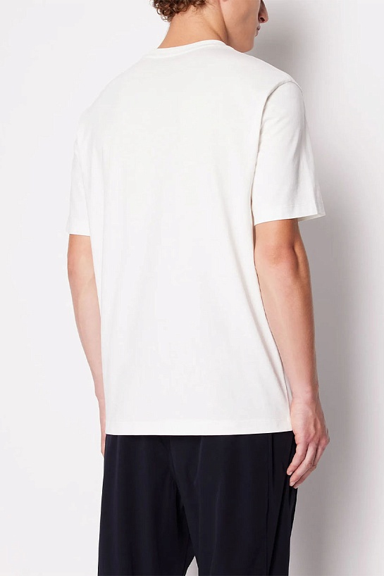 Мужская белая футболка Armani Exchange "Milano New York"