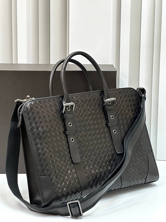 Кожаный портфель Bottega Veneta Premium 39x28x8 см