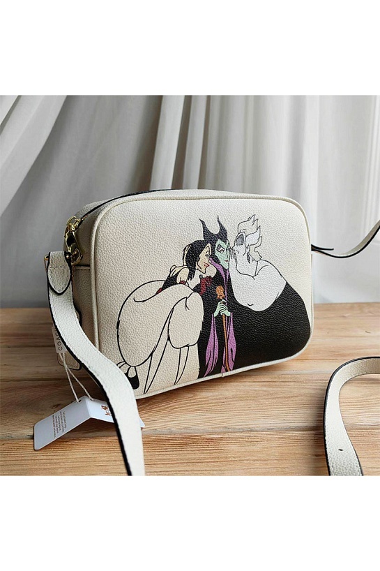 Женская кожаная сумка Coach Mini Jamie 22x16 см (2 расцветки)