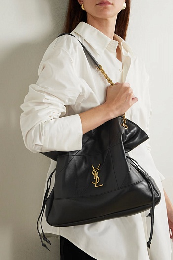 Кожаная сумка Yves Saint Laurent Jamie Premium 28x28x6 см - Black   