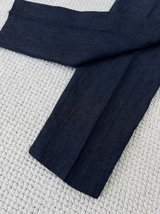 Льняные брюки Brunello Cucinelli Premium - Navy