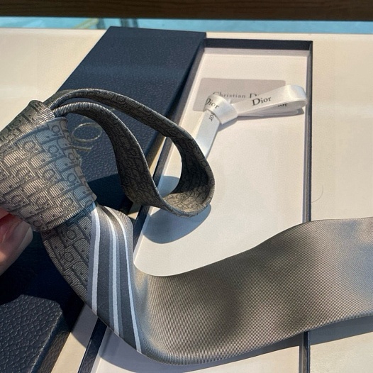 Галстук Dior Oblique premium - Grey   