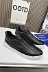 Чёрные кожаные кроссовки Ermenegildo Zegna