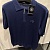 Мужское поло Stefano Ricci Eagle zip-neck - Navy