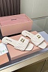 Женские шлёпанцы MIU MIU Premium - White
