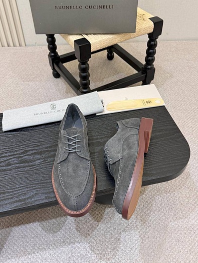 Замшевые ботинки Brunello Cucinelli derby - Grey   