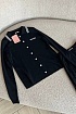 Женский чёрный костюм двойка MIU MIU
