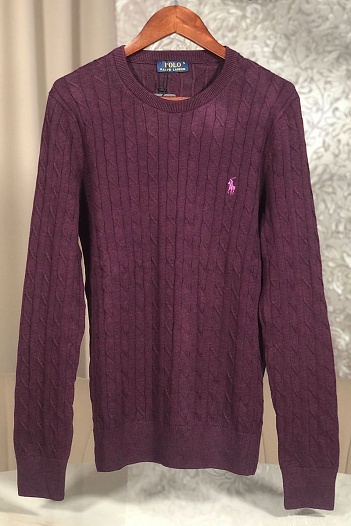 Бордовый джемпер Polo Ralph Lauren logo-embroidered   