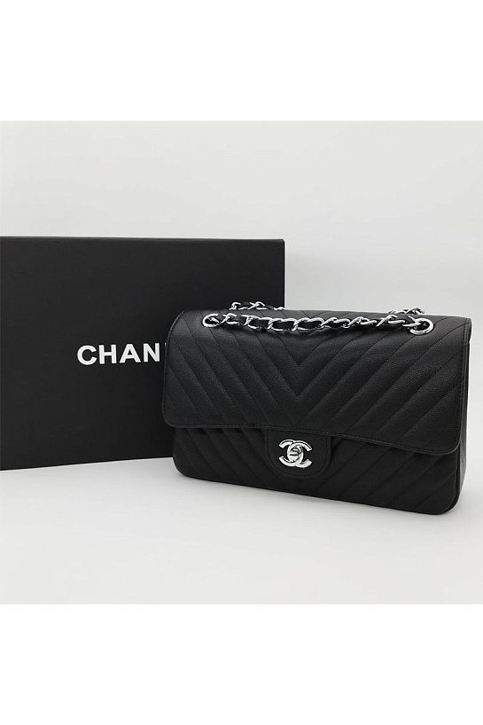 Женская кожаная сумка Chanel Medium Classic Double Flap 25x16x7 см