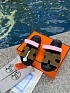 Женские замшевые сандалии Hermes Chypre - Pink / Brown