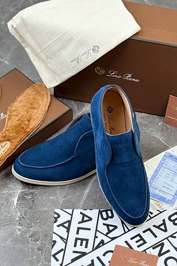 Мужские лоферы с меховой стелькой Loro Piana   