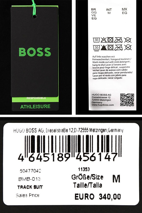 Тёмно-синие спортивные штаны Hugo Boss Saggy