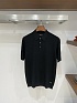 Мужское чёрное поло Kiton premium