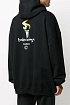 Оверсайз худи Balenciaga Paris Olympics Flame embroidered-logo