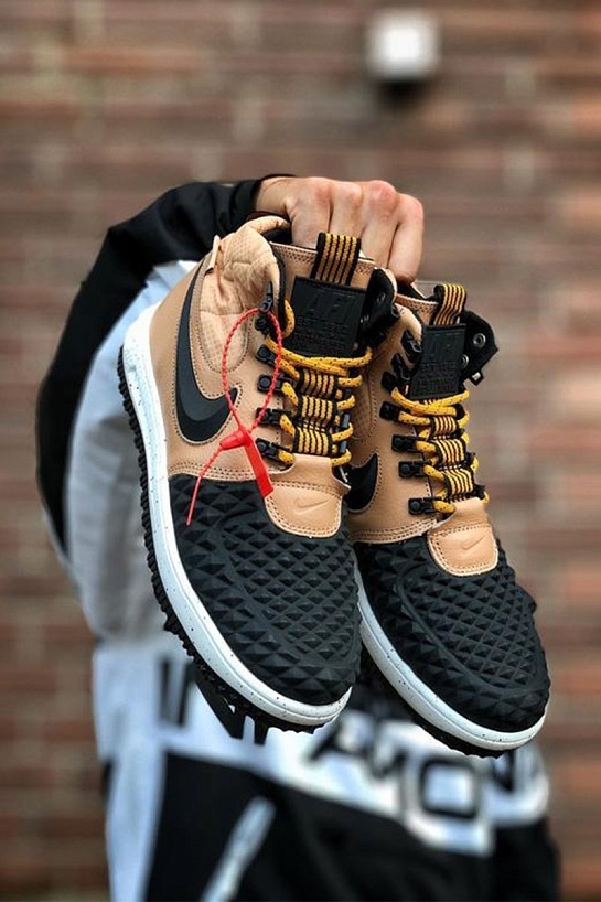 Кроссовки Nike Lunar Force 1 Duckboot - Black / Brown