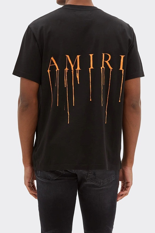 Мужская футболка Amiri Spray Paint Ma Tee - Black