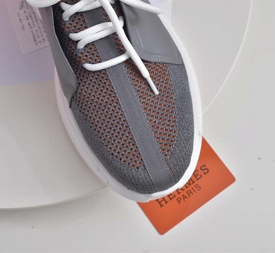 Мужские текстильные кроссовки Hermes Expert - Grey