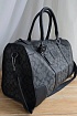Кожаная дорожная сумка Coach monogram 45x22 см