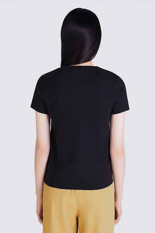 Женская чёрная футболка Kenzo Boke Flower