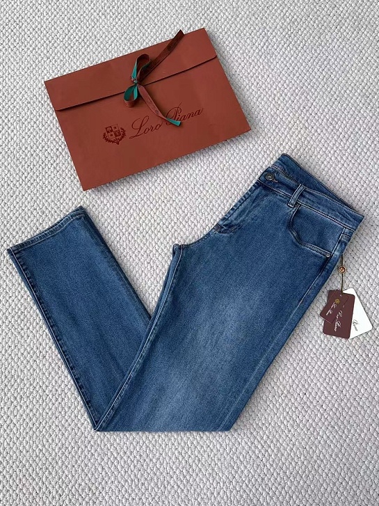 Мужские синие джинсы Loro Piana Premium