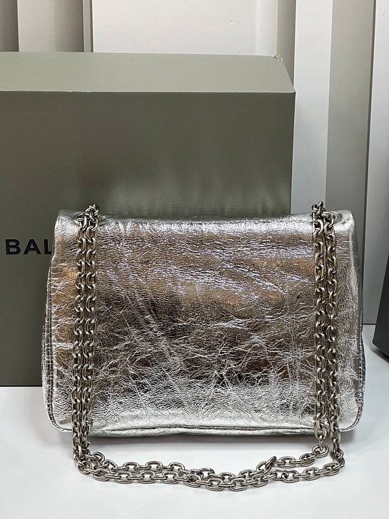 Сумка Balenciaga Monaco Premium 23x14.5x6 см - Silver