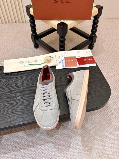 Мужские кроссовки Loro Piana Soho 2.0 Walk - Grey   