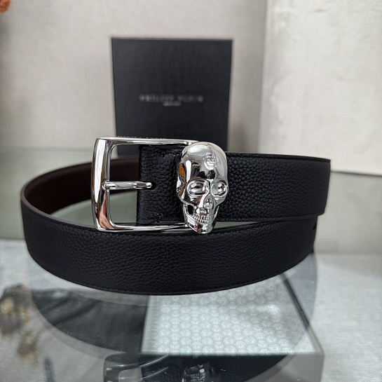Кожаный ремень Philipp Plein Skull premium