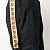 Чёрное оверсайз худи Gucci Interlocking G stripe