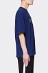 Синяя оверсайз футболка Balenciaga Top Model logo-print