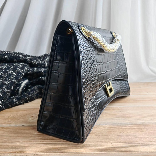 Женская кожаная сумка Balenciaga Сrush 31x20 см