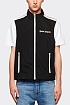 Мужской чёрный жилет Palm Angels logo-print