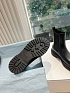 Женские чёрные кожаные ботинки Prada Premium