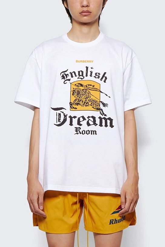 Белая футболка Burberry English Dream