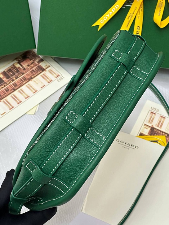 Кожаная сумка Goyard Belvedere Messenger PM premium 22x17x6 см 
