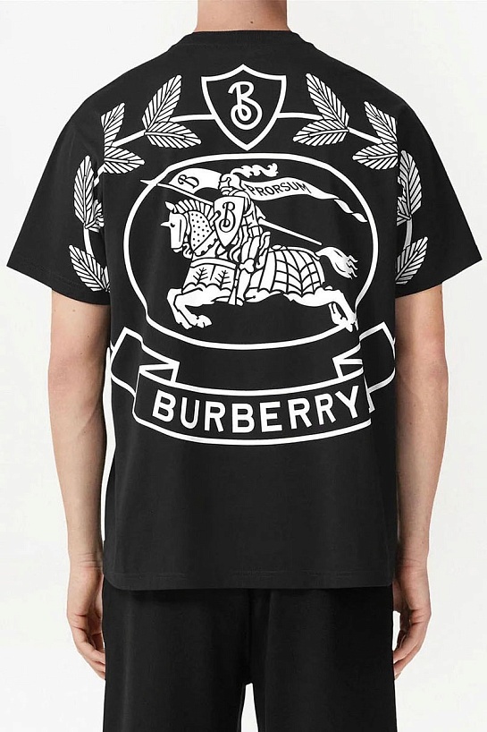 Чёрная футболка Burberry Rutherford Ekd