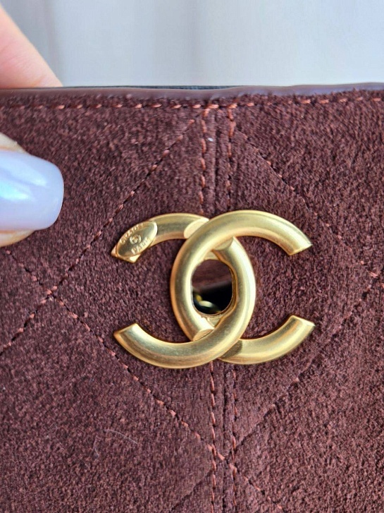 Женская комбинированная сумка Chanel 36x26 см