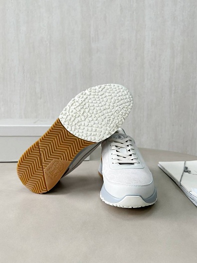 Замшевые кроссовки Brunello Cucinelli Premium - White   