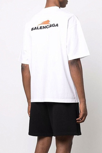 Белая оверсайз футболка Balenciaga Year of the Tiger   