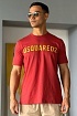 Красная мужская футболка Dsquared2