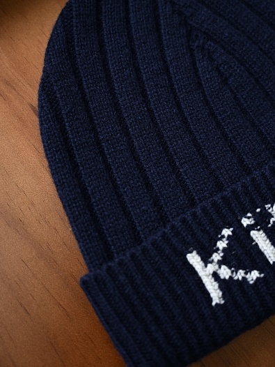 Кашемировая шапка Kiton premium - Dark Blue   