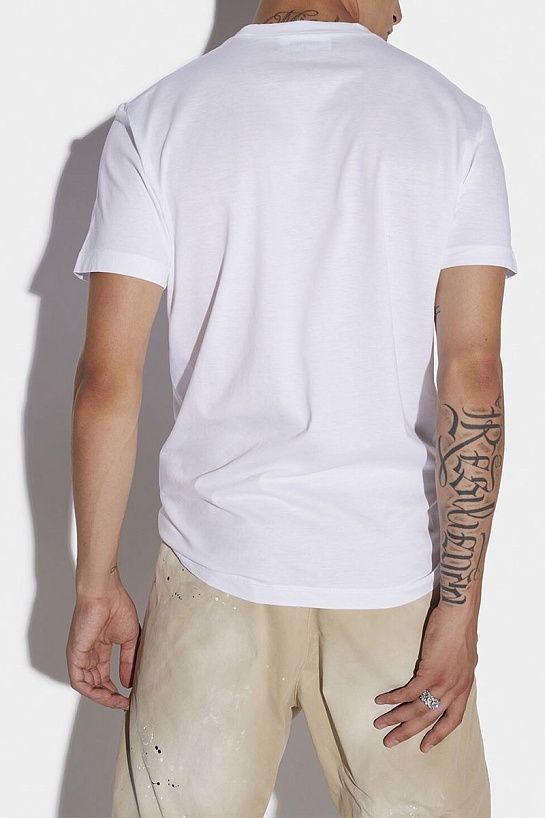 Мужская футболка Dsquared2 "Sweat and Tears" - White