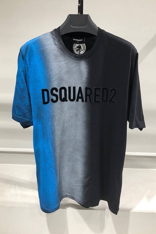 Мужская оверсайз футболка Dsquared2 - Multicolor