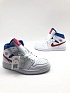 Женские кроссовки Nike Dunk High - White / Blue / Red