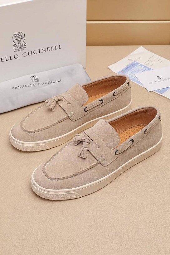 Мужские замшевые лоферы Brunello Cucinelli