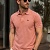 Мужское персиковое поло Lacoste Classic Fit