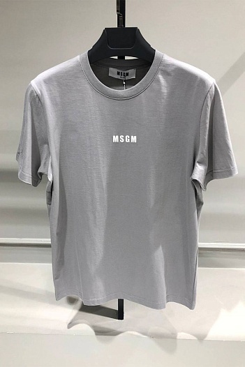Мужская серая футболка MSGM   