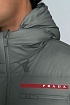 Мужской пуховик Prada Linea Rossa - Grey