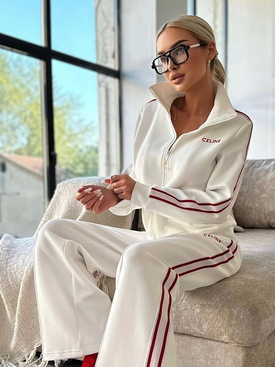 Женский костюм Celine белого цвета